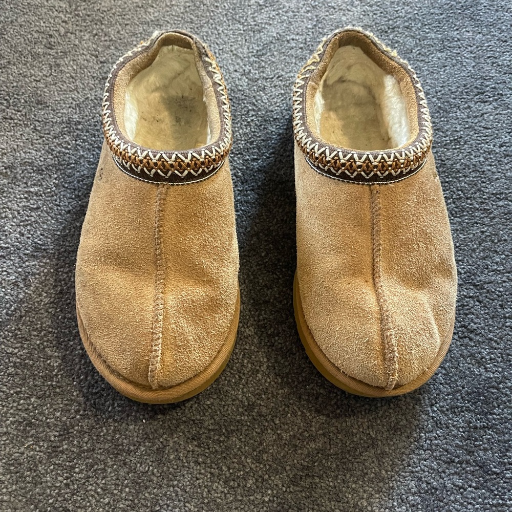 UGG Chestnut Suede Slip-On Slippers